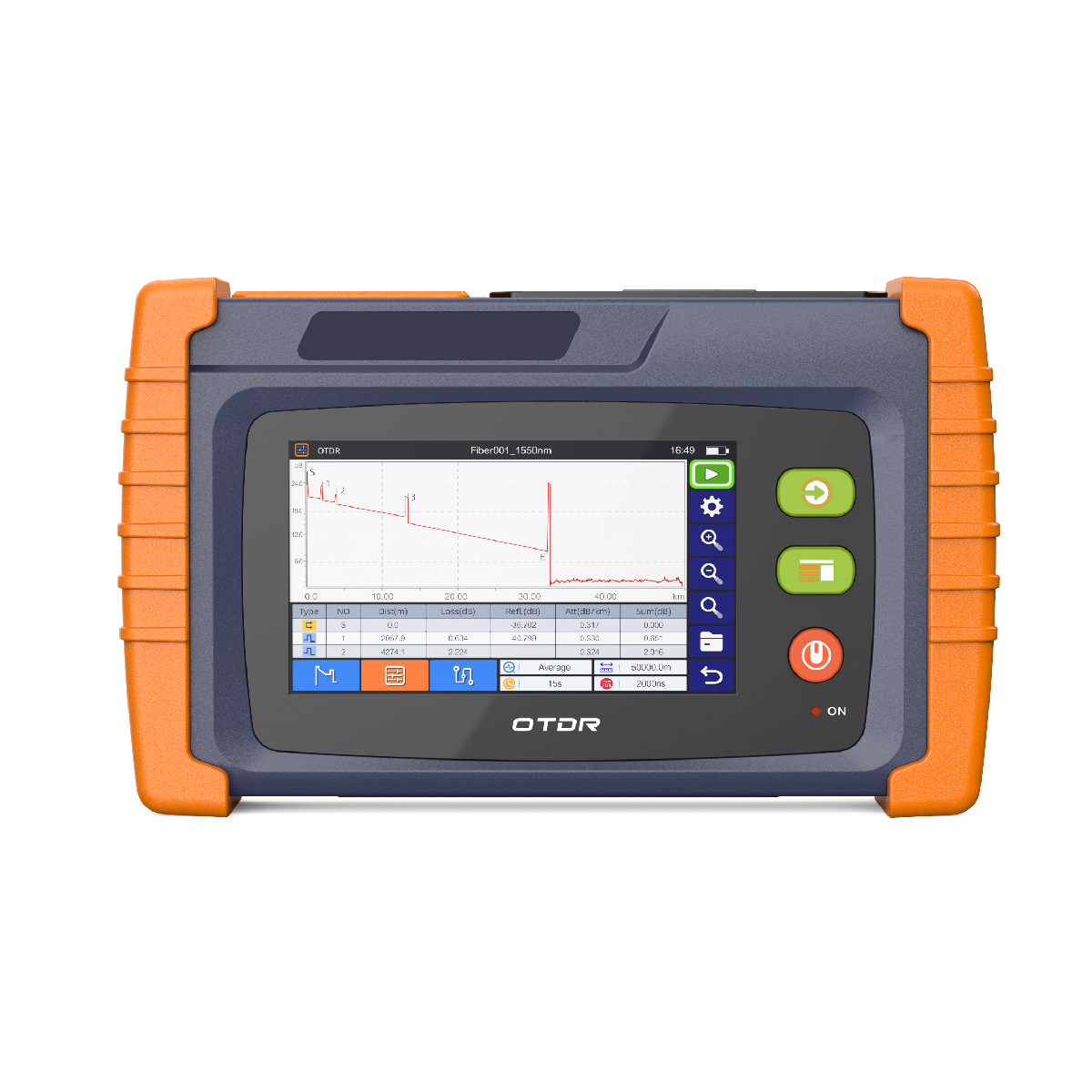 Portable FTTx Optical Time Domain Reflectometer (OTDR)