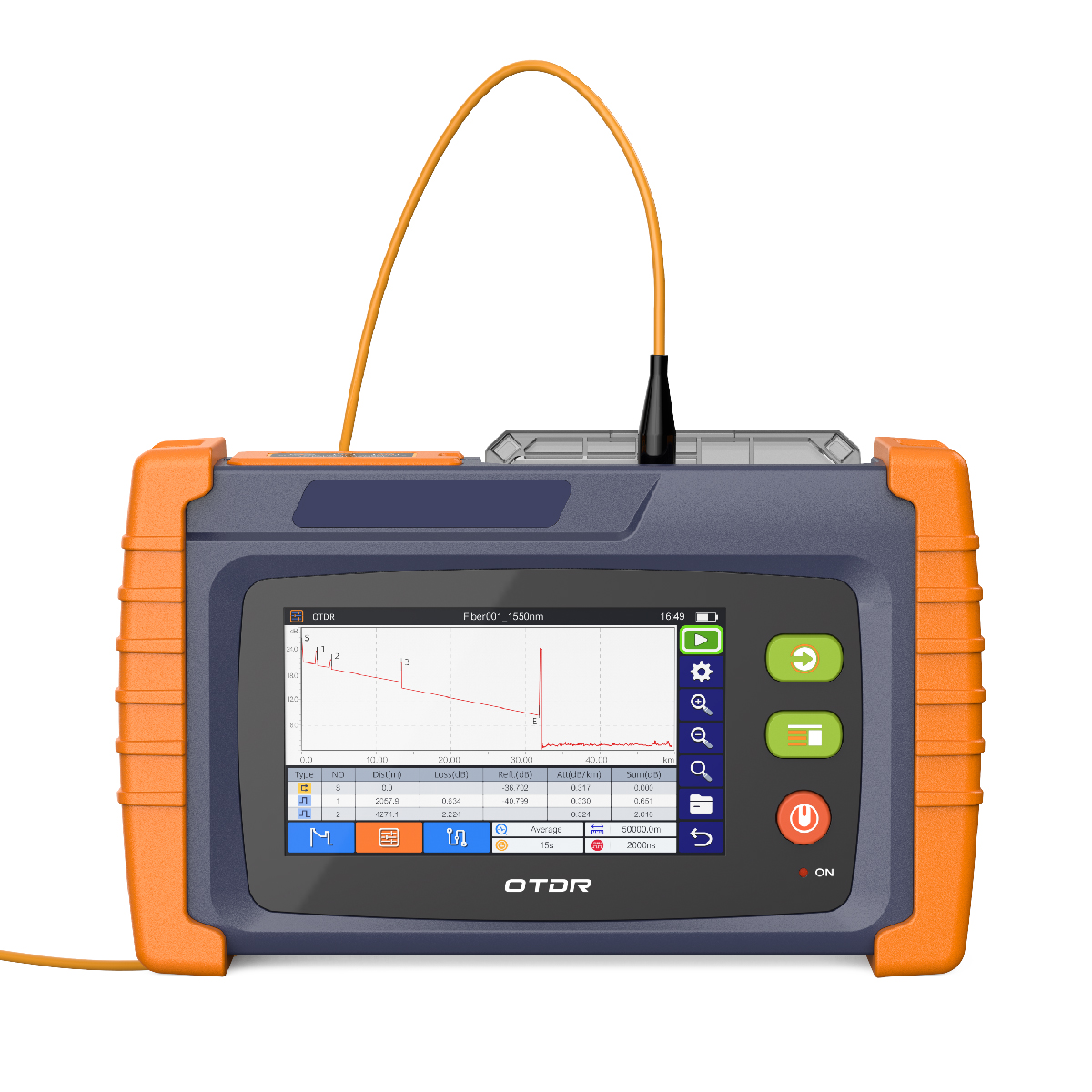 Portable FTTx Optical Time Domain Reflectometer (OTDR)
