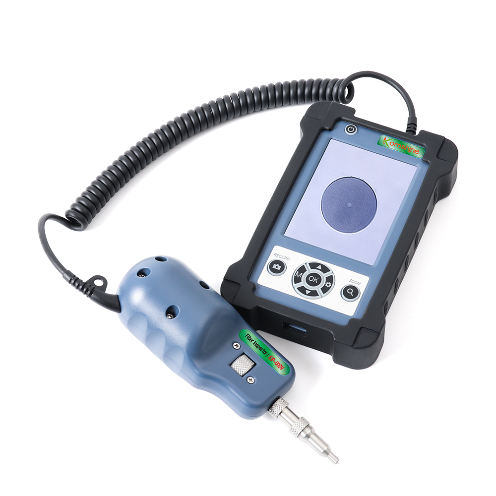 Portable Fiber Optic End Face Inspection Microscope for FTTH & Telecom Networks