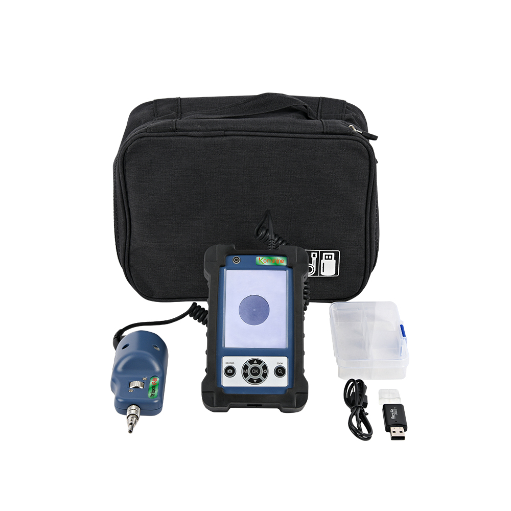 Portable Fiber Optic End Face Inspection Microscope for FTTH & Telecom Networks