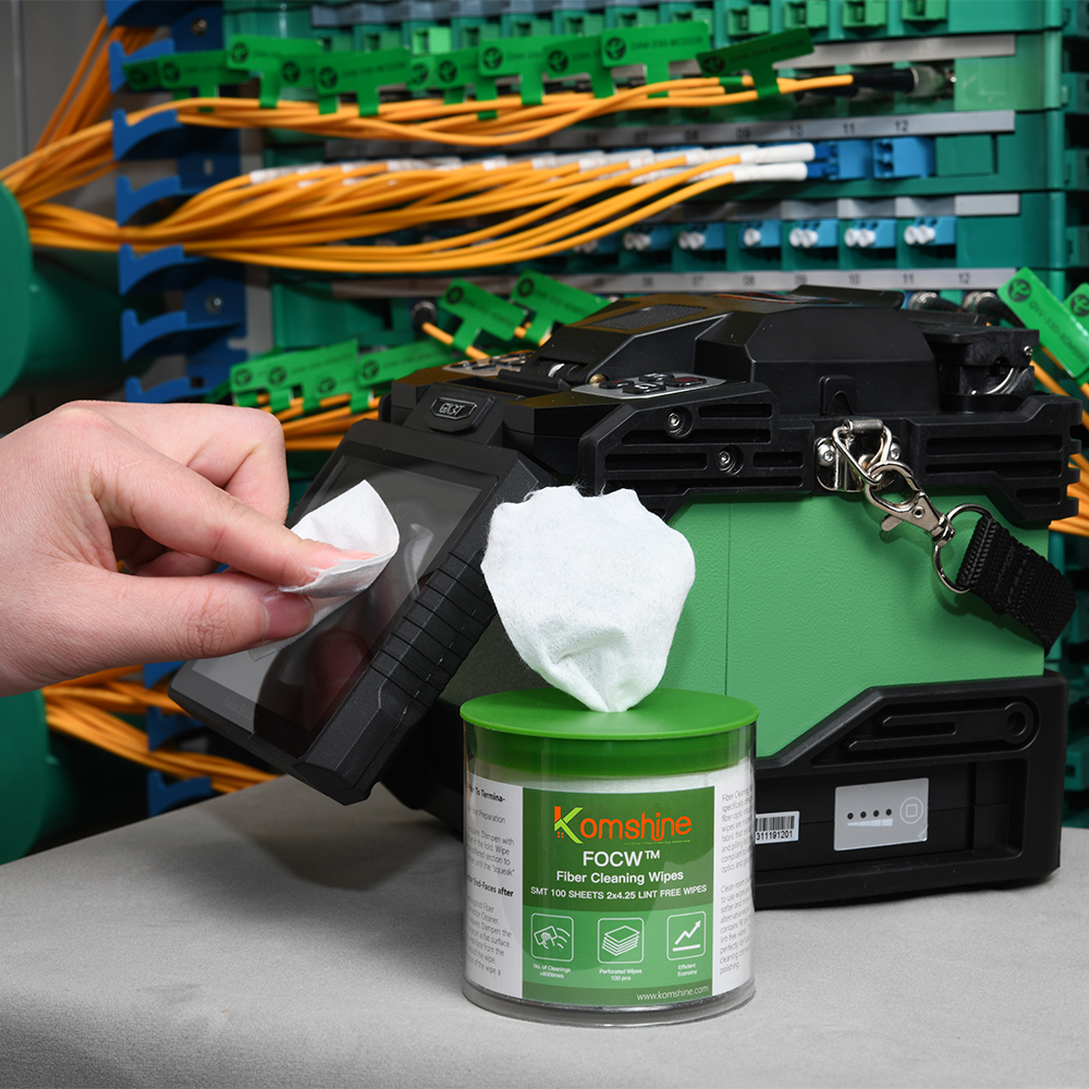 FOCW™ Lint-Free Fiber Cleaning Wipes for Fiber Optic Connector Cleaning