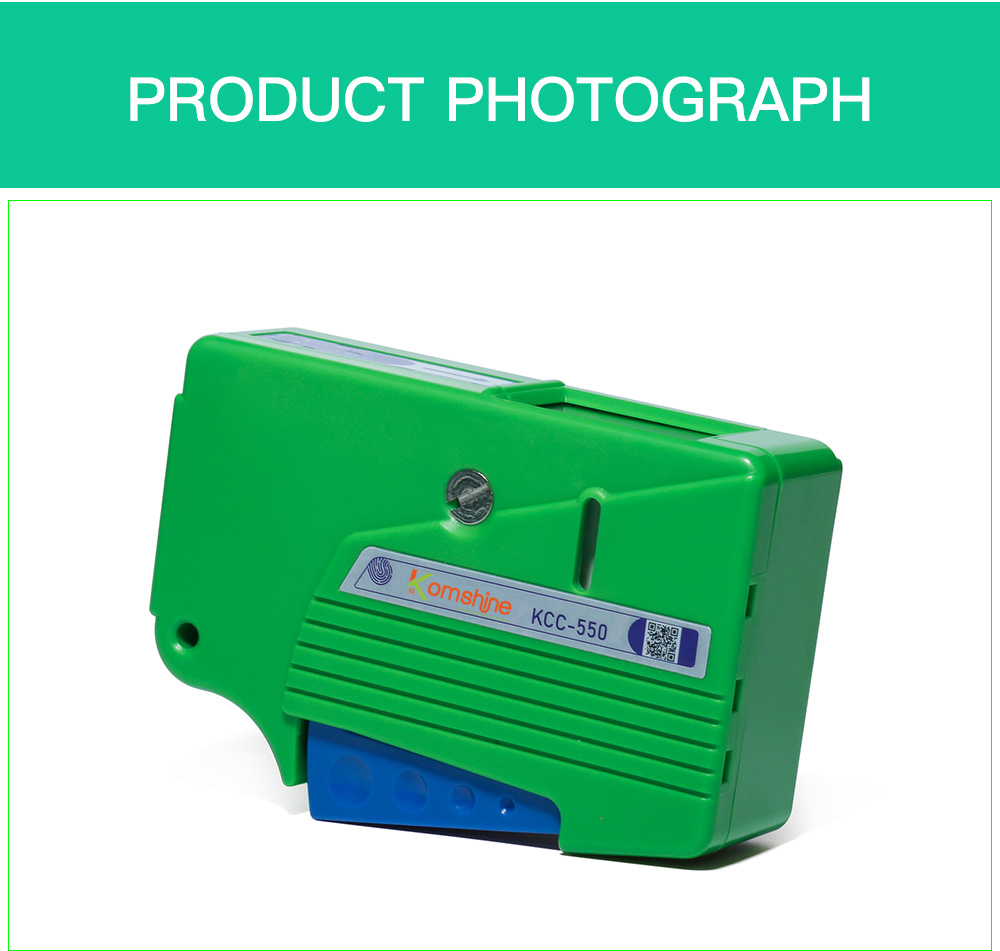 KCC-550 Optical Connector Cassette Cleaner for Fiber Optic Connector Cleaning