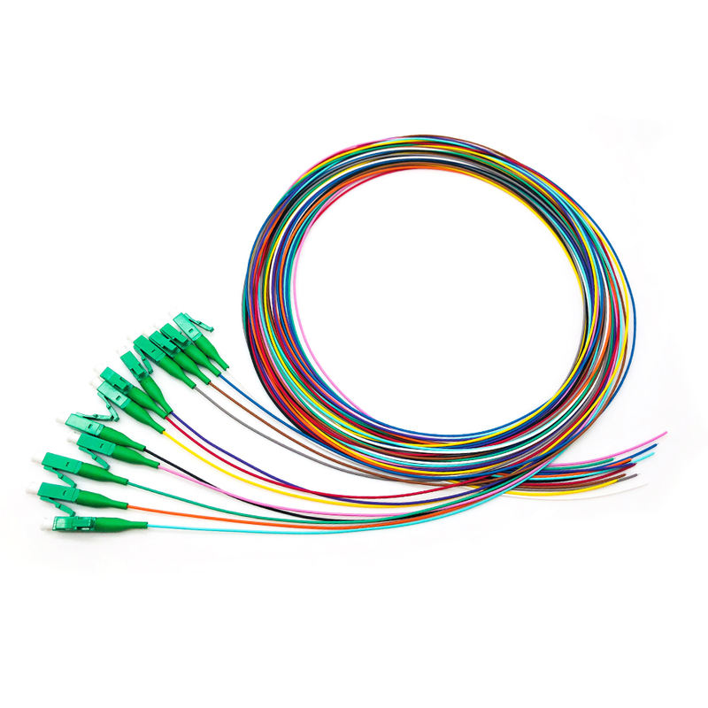 12 Core Indoor Breakout Fiber Pigtail, SC/APC-UPC, Singlemode/Multimode
