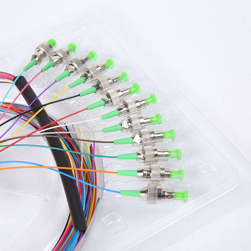 12 Core Indoor Breakout Fiber Pigtail, SC/APC-UPC, Singlemode/Multimode