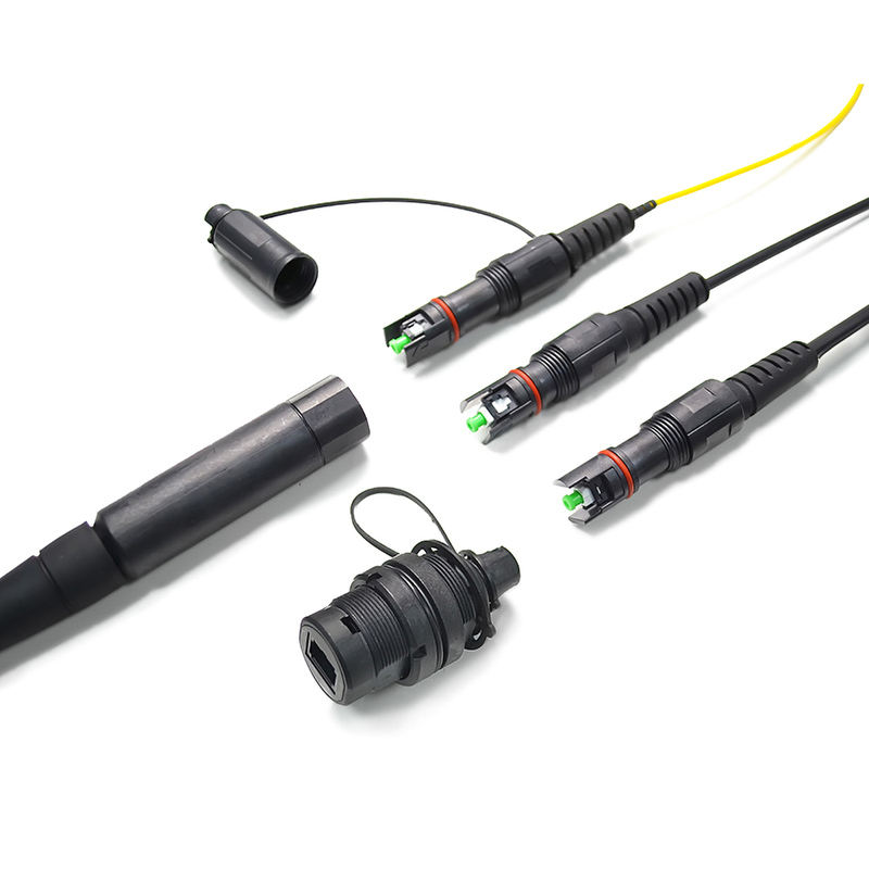 Outdoor Waterproof LSZH Drop Cable Fiber Patch Cord, Singlemode 1/2/4 Core