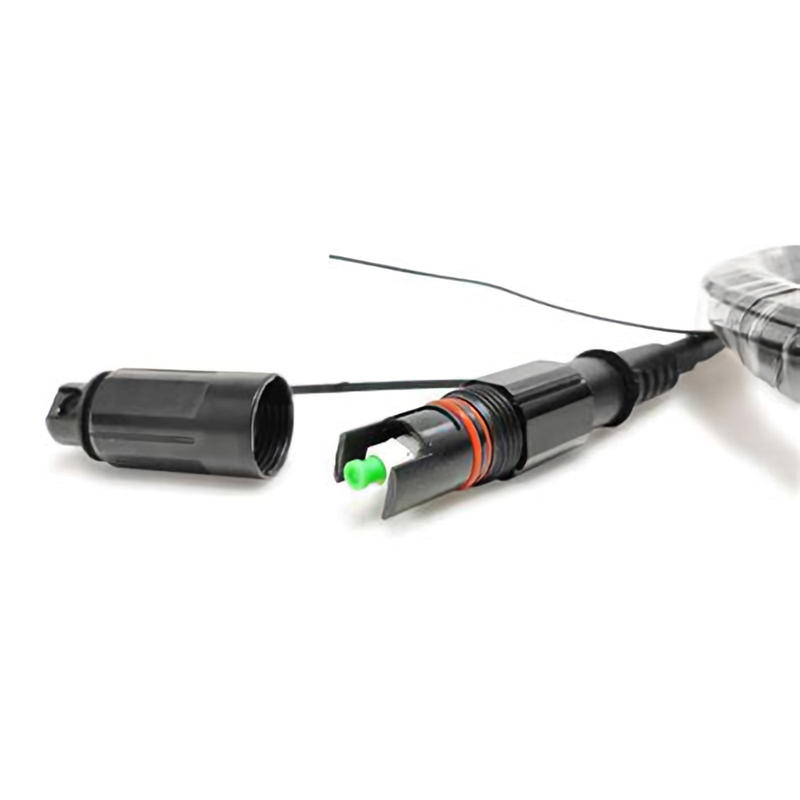 Outdoor Waterproof LSZH Drop Cable Fiber Patch Cord, Singlemode 1/2/4 Core